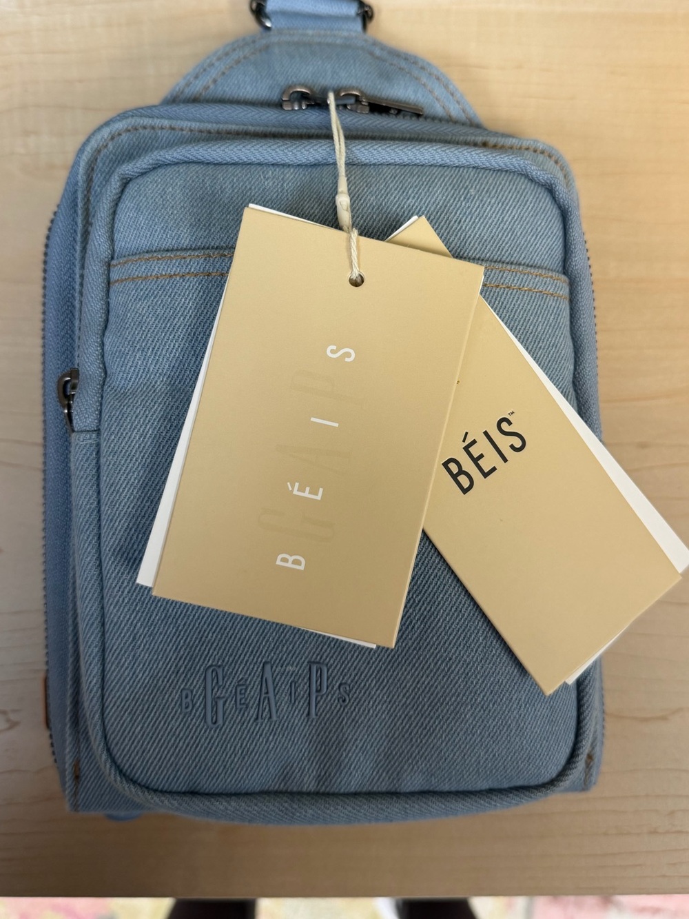 BEIS X GAP Light Blue Crossbody Bag